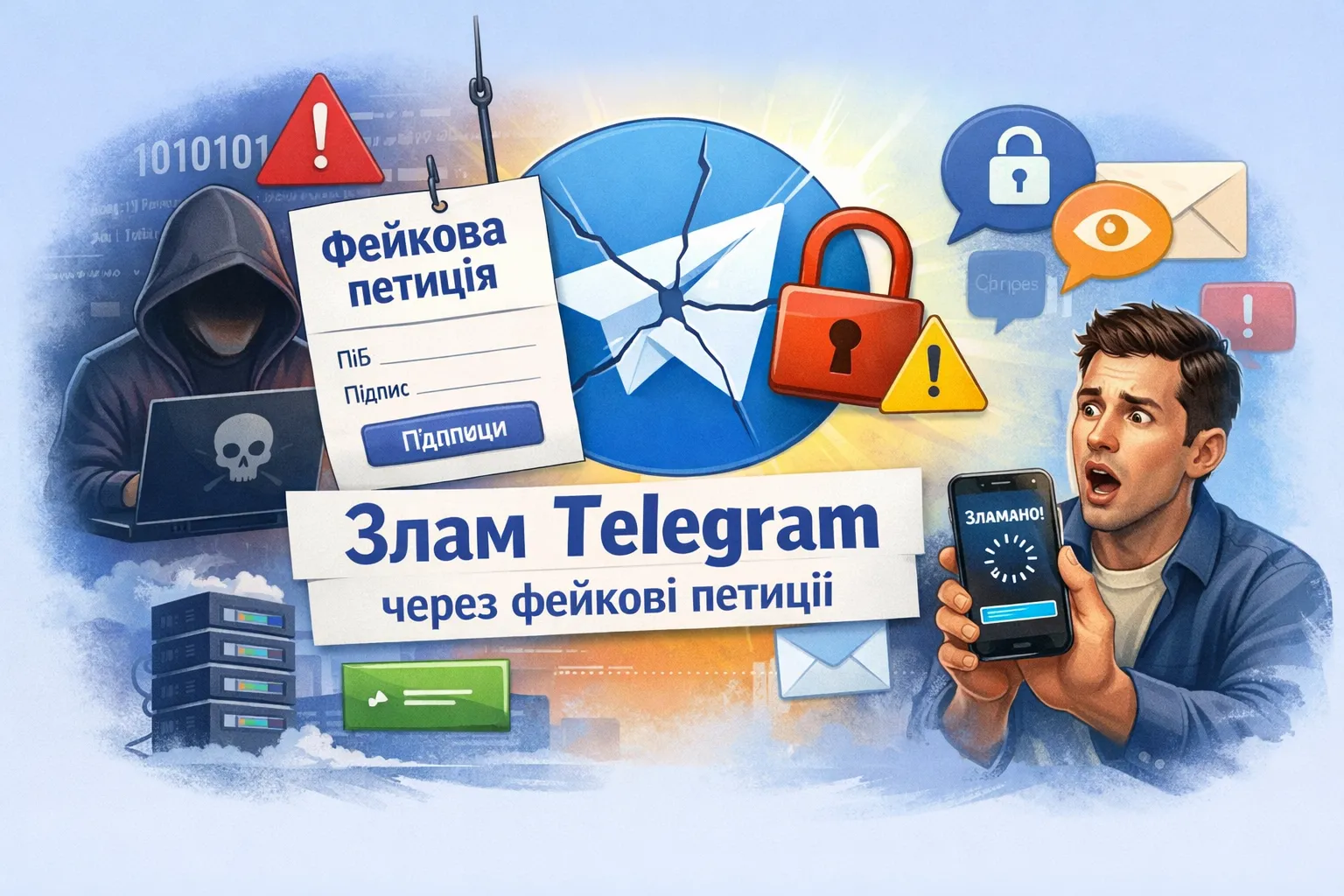 Шахраї масово зламують Telegram через фейкові петиції Шахраї масово зламують Telegram через фейкові петиції