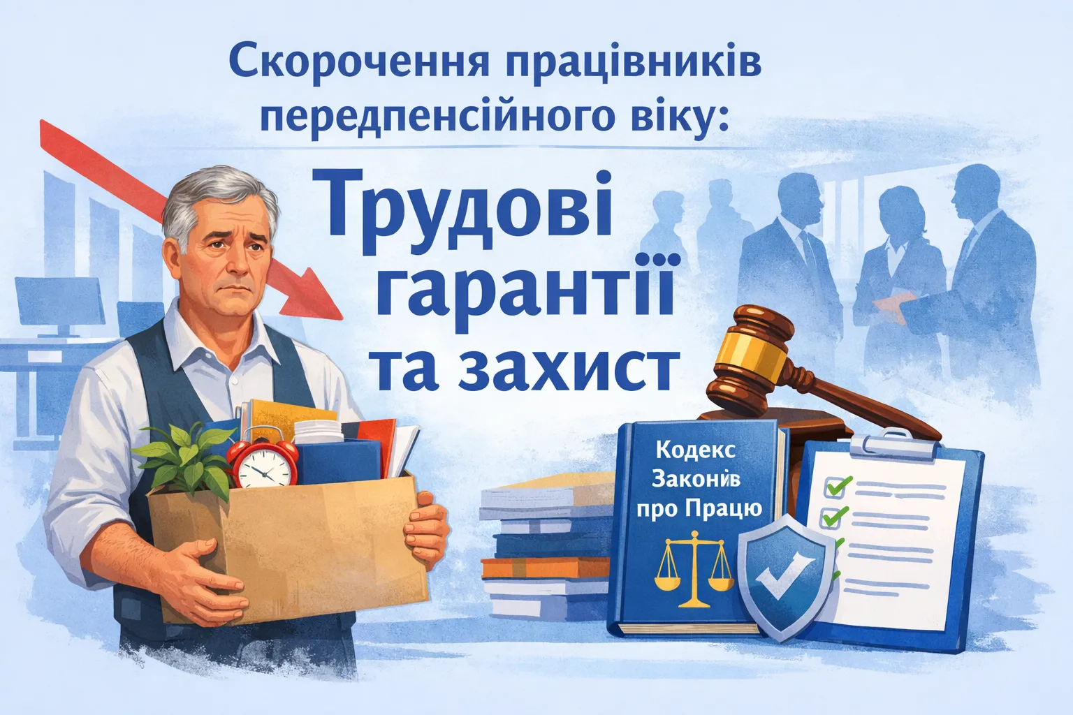 Скорочення працівників передпенсійного віку: які гарантії передбачає трудове законодавство