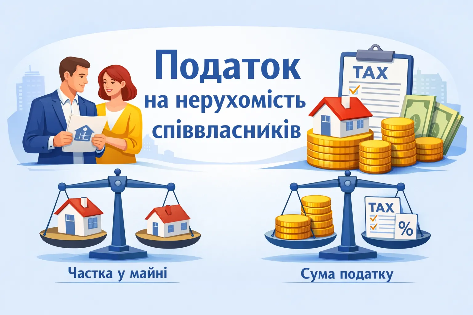 Податок на нерухомість у співвласників: хто і за що платить Податок на нерухомість у співвласників: хто і за що платить