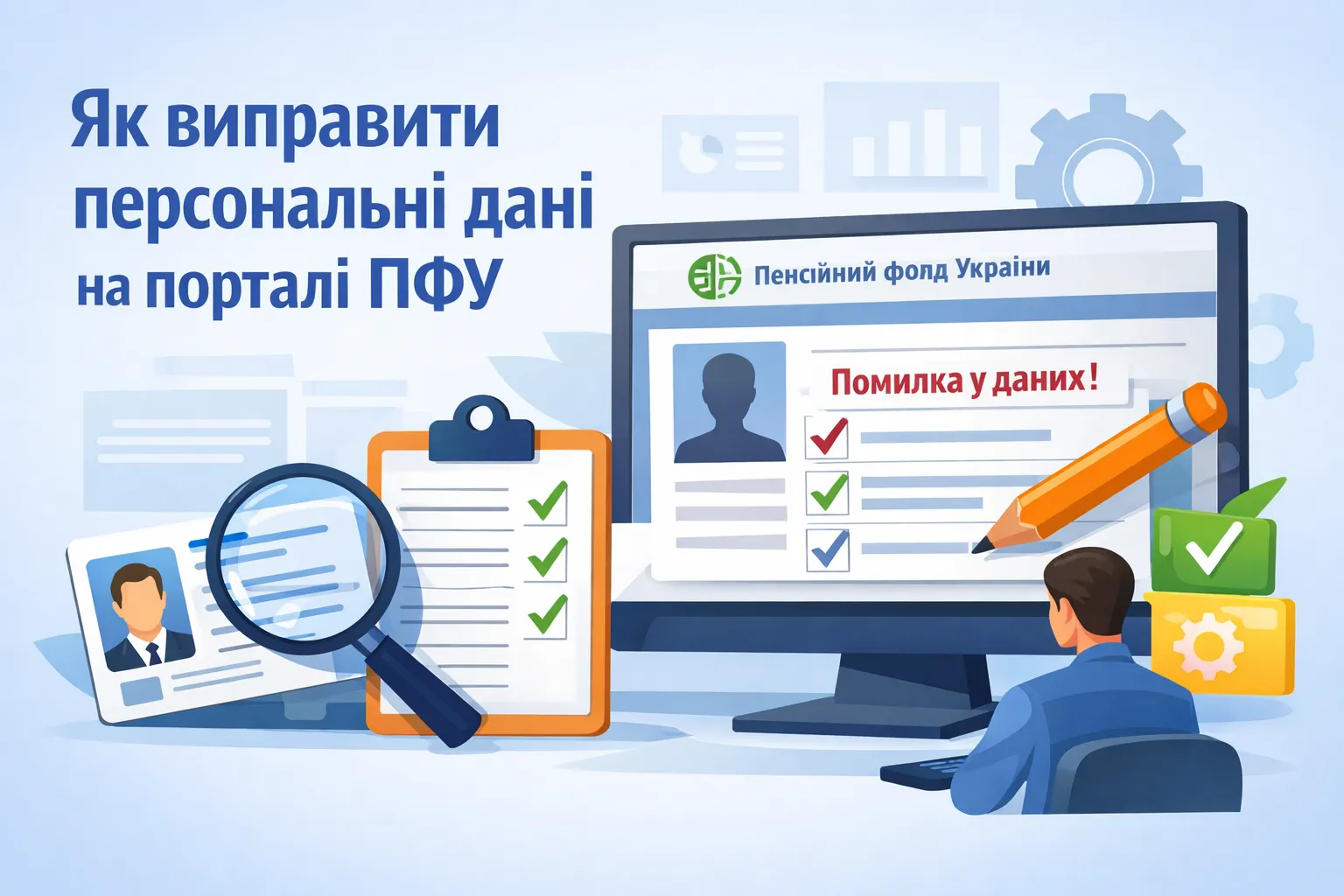 Як виправити персональні дані на порталі ПФУ