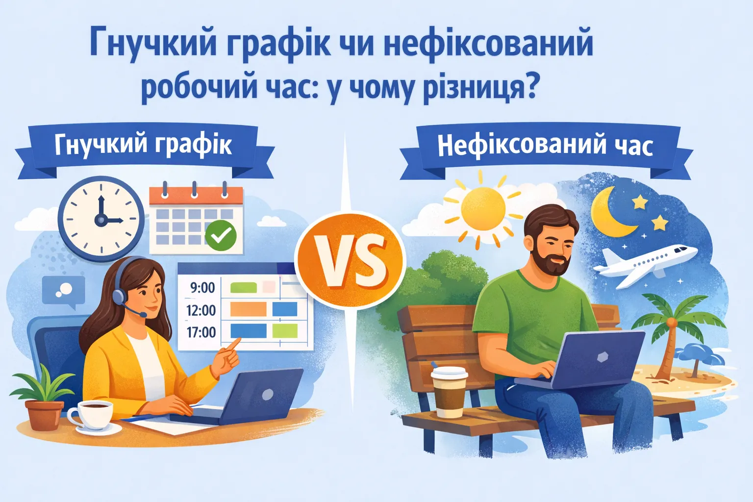 Гнучкий графік чи нефіксований робочий час: у чому різниця? Гнучкий графік чи нефіксований робочий час: у чому різниця?