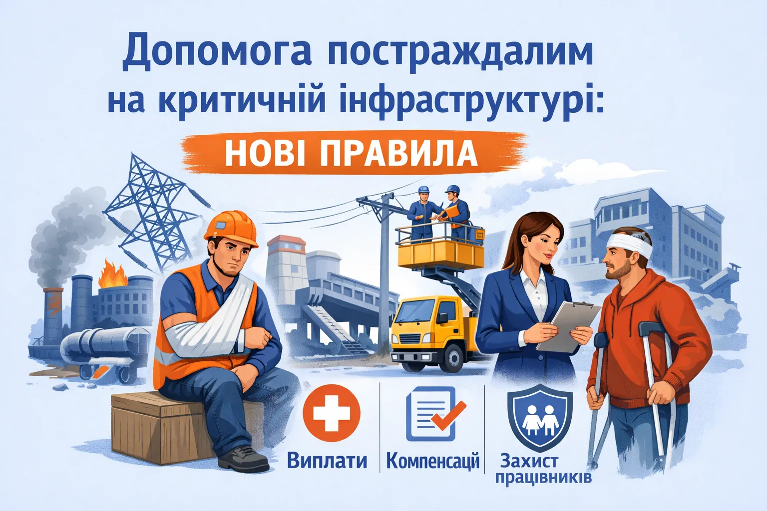Помощь пострадавшим на критической инфраструктуре: новые правила Помощь пострадавшим на критической инфраструктуре: новые правила