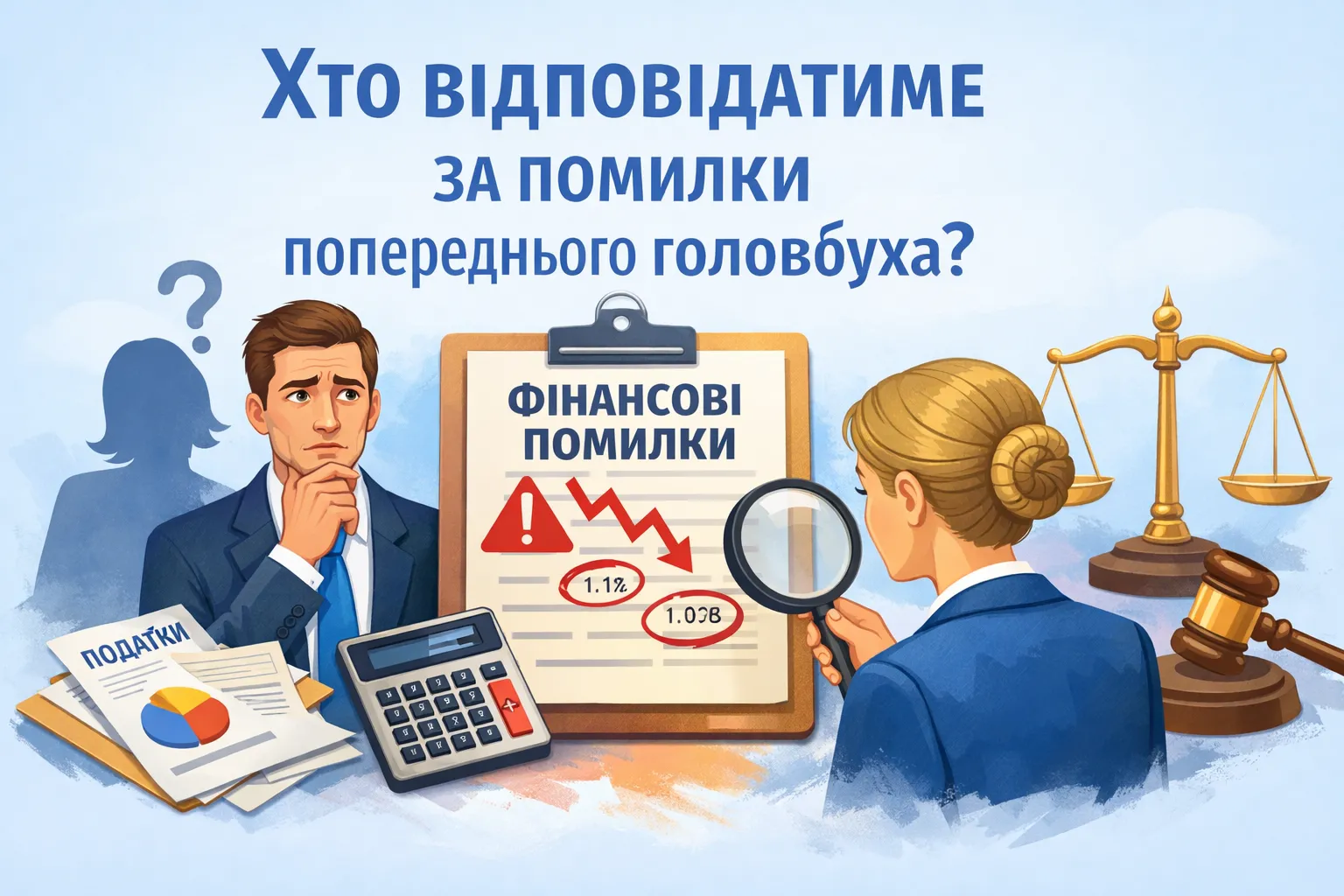 Хто відповість за помилки попереднього головбуха? Хто відповість за помилки попереднього головбуха?