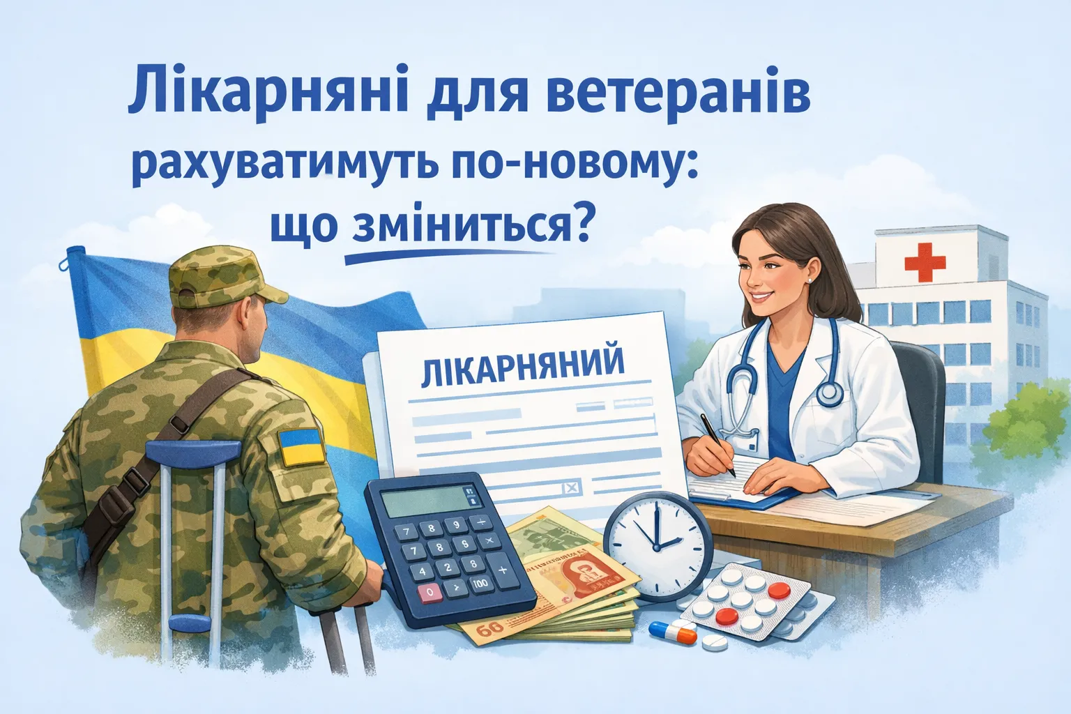 Лікарняні для ветеранів рахуватимуть по-новому: що зміниться