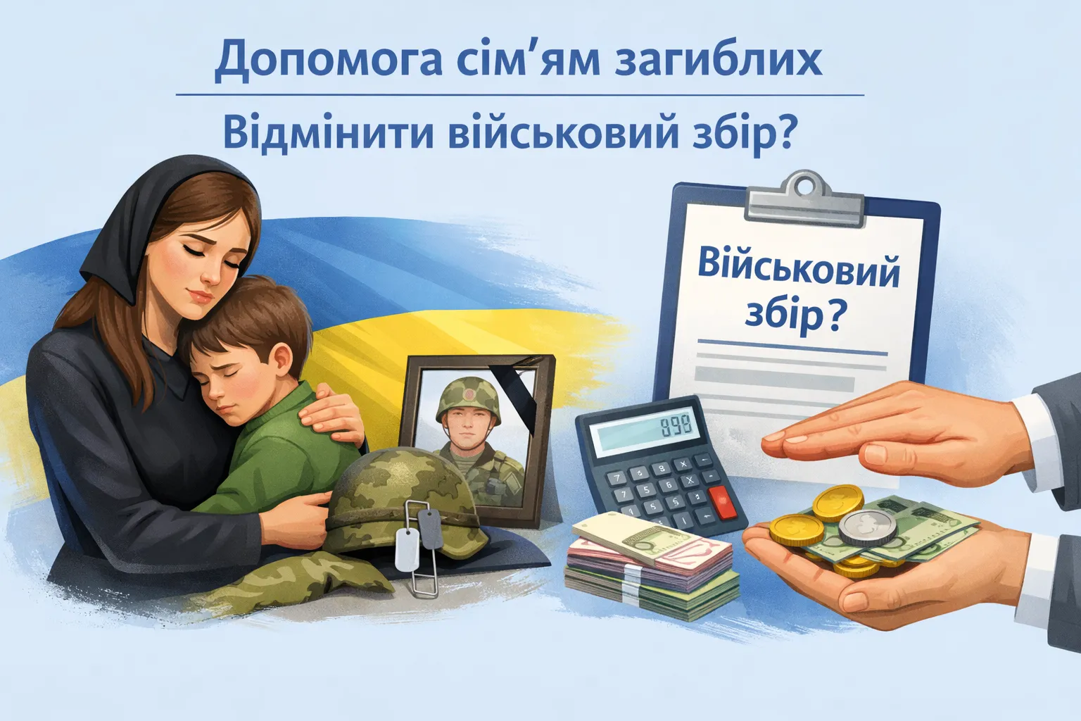Допомога сім’ям загиблих військових: чи утримувати військовий збір