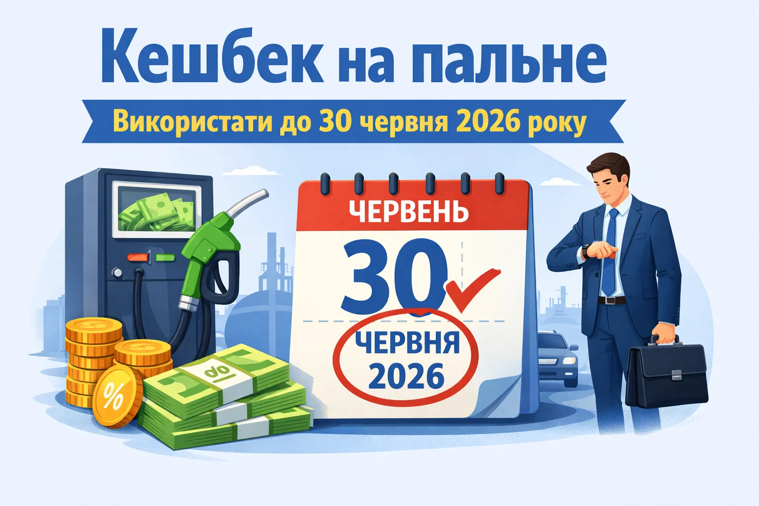 Кешбек на пальне необхідно використати до 30 червня 2026 року включно