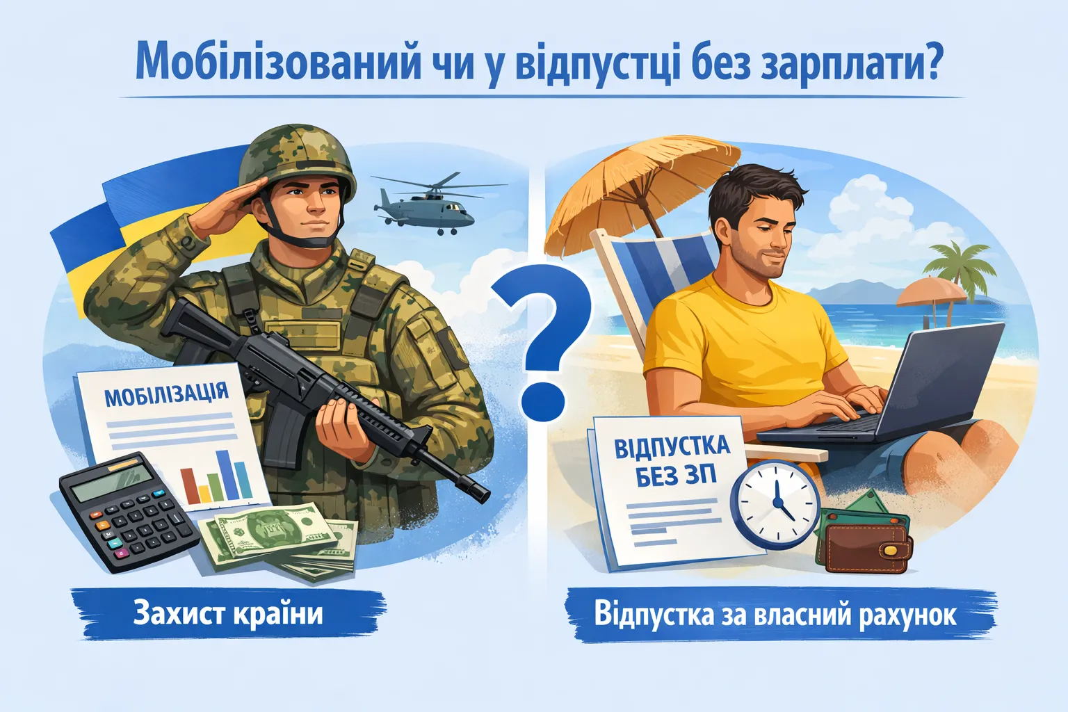 Мобілізований працівник у звітності: чому його плутають із працівником у відпустці без збереження зарплати?