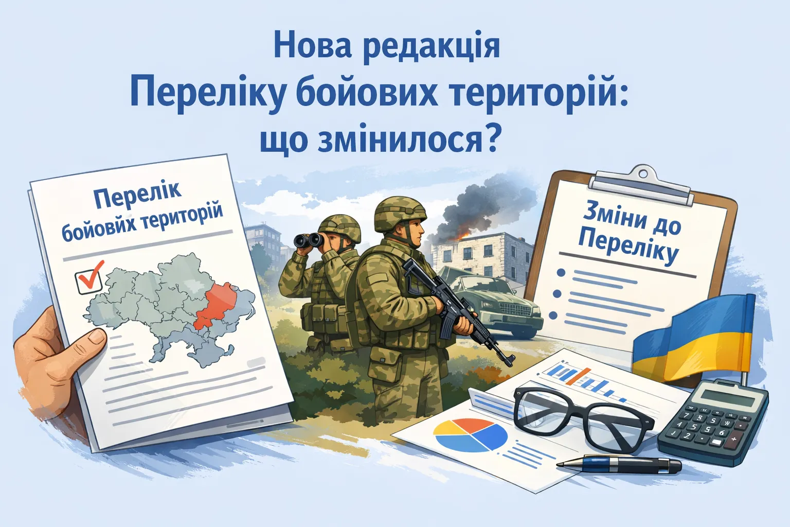 Нова редакція Переліку бойових територій: що змінилося