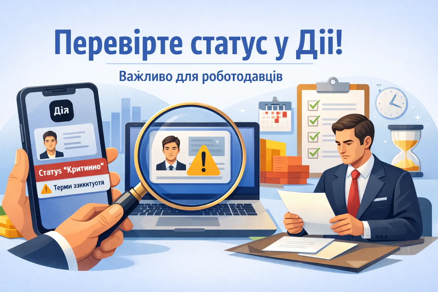Критичність у Дії: чи варто роботодавцям перевірити строк дії статусу