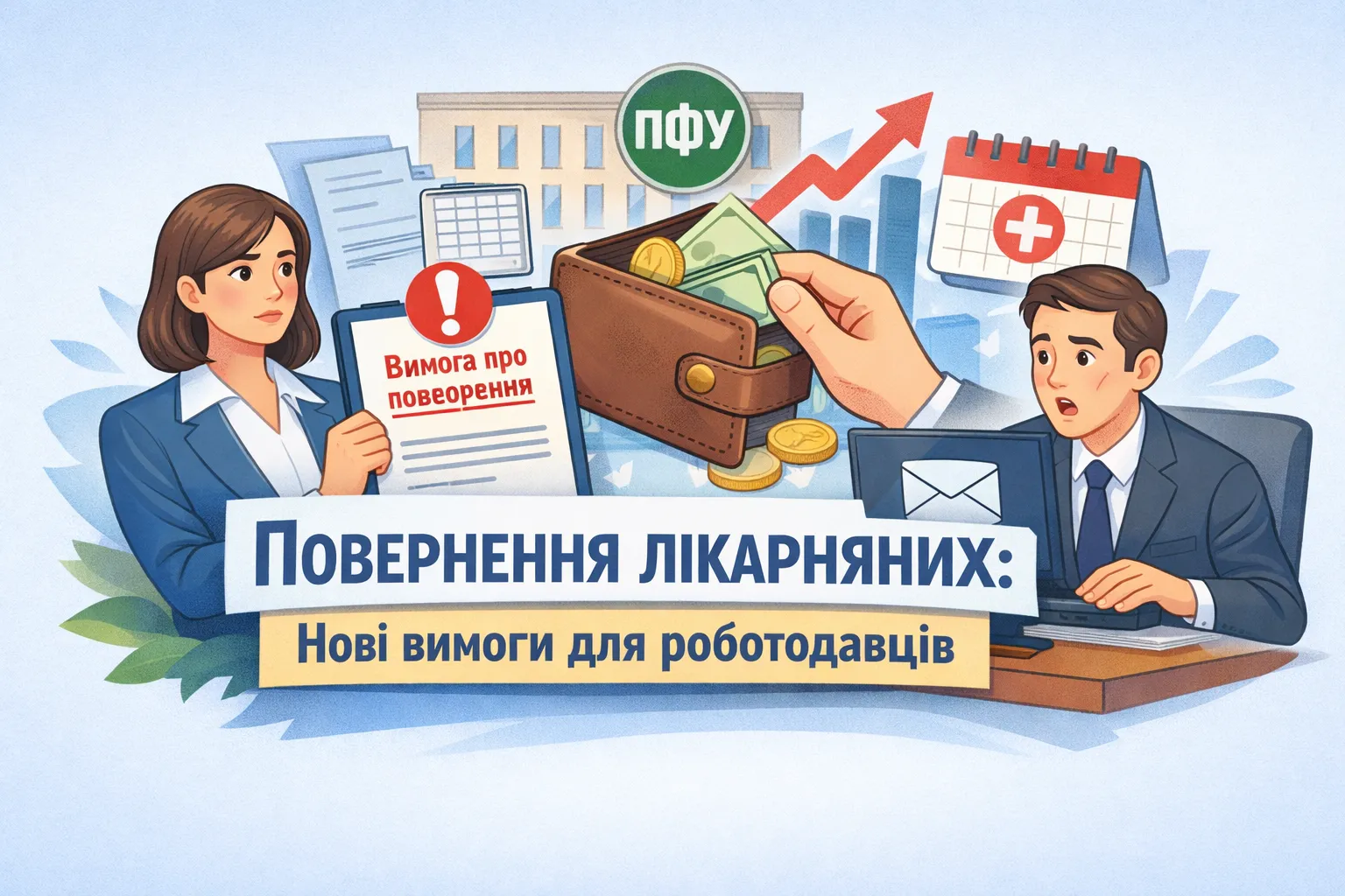 ПФУ вимагатиме повернення лікарняних: оприлюднено новий порядок повідомлення роботодавців