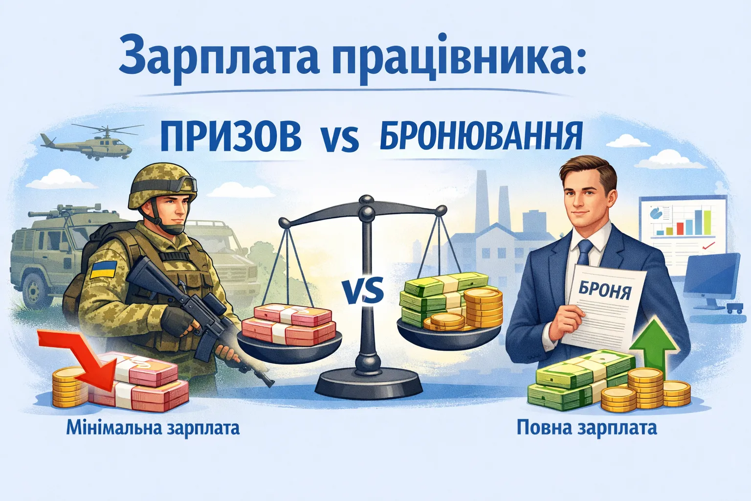 Зарплата працівника в місяці прийняття і бронювання