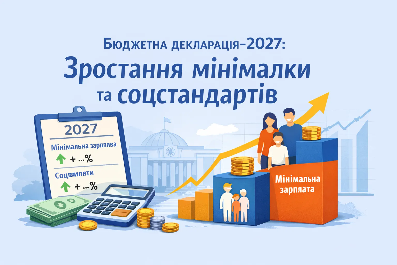 Бюджетная декларация-2027: насколько вырастут минималка и соцстандарты