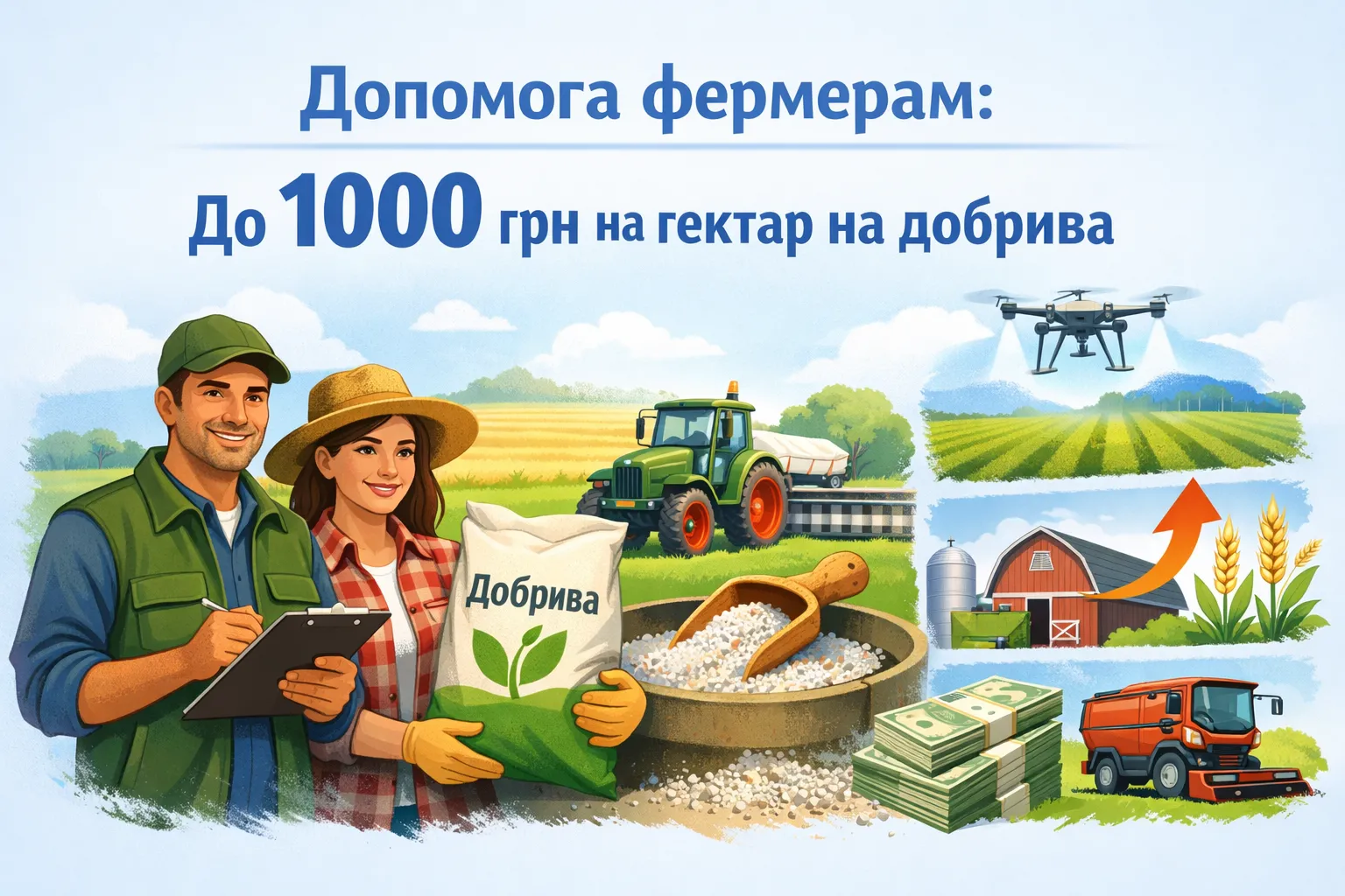 Фермерам дадуть до 1000 гривень за гектар на добрива – що ще зміниться для українських аграріїв Фермерам дадуть до 1000 гривень за гектар на добрива – що ще зміниться для українських аграріїв