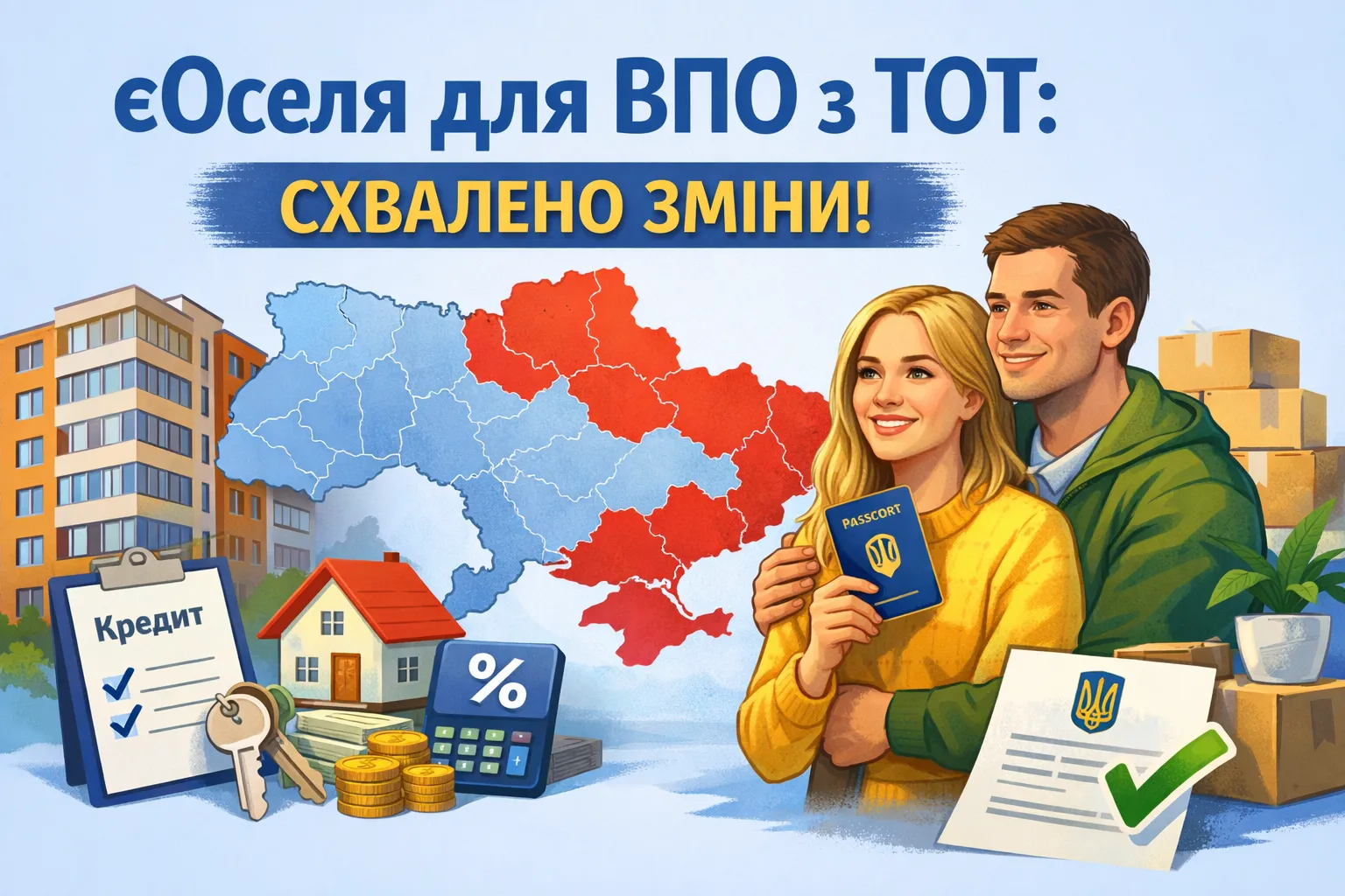єОселя для ВПО з ТОТ: схвалено зміни