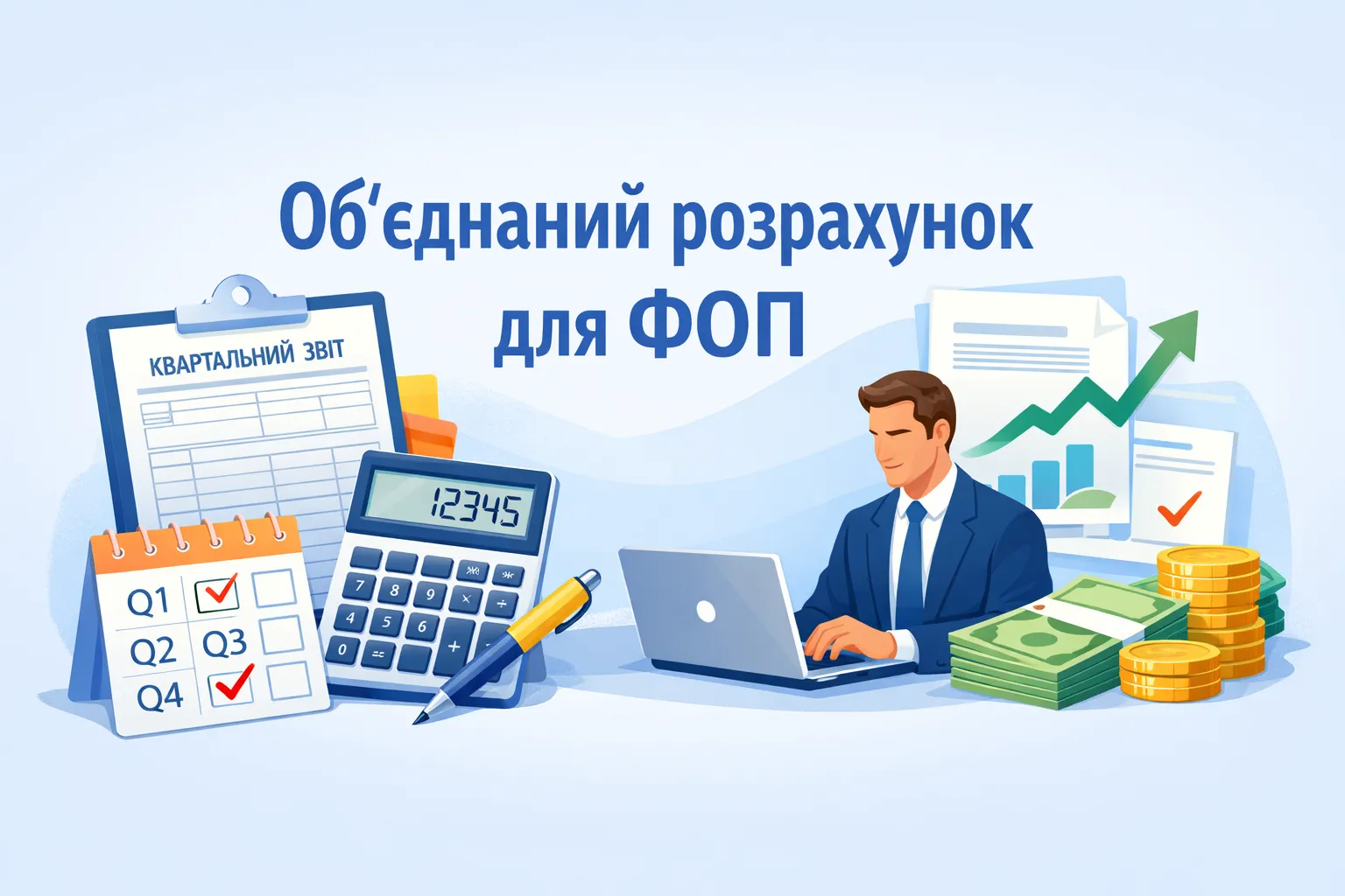 Новий квартальний Об'єднаний розрахунок для ФОП: порядок заповнення