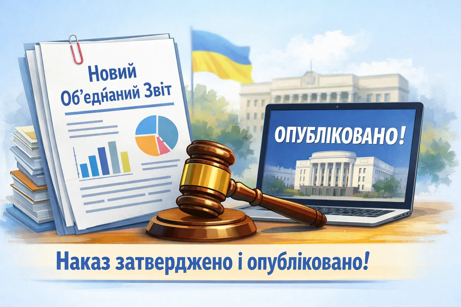 Наказ про затвердження нового Об’єднаного звіту офіційно опубліковано! Наказ про затвердження нового Об’єднаного звіту офіційно опубліковано!