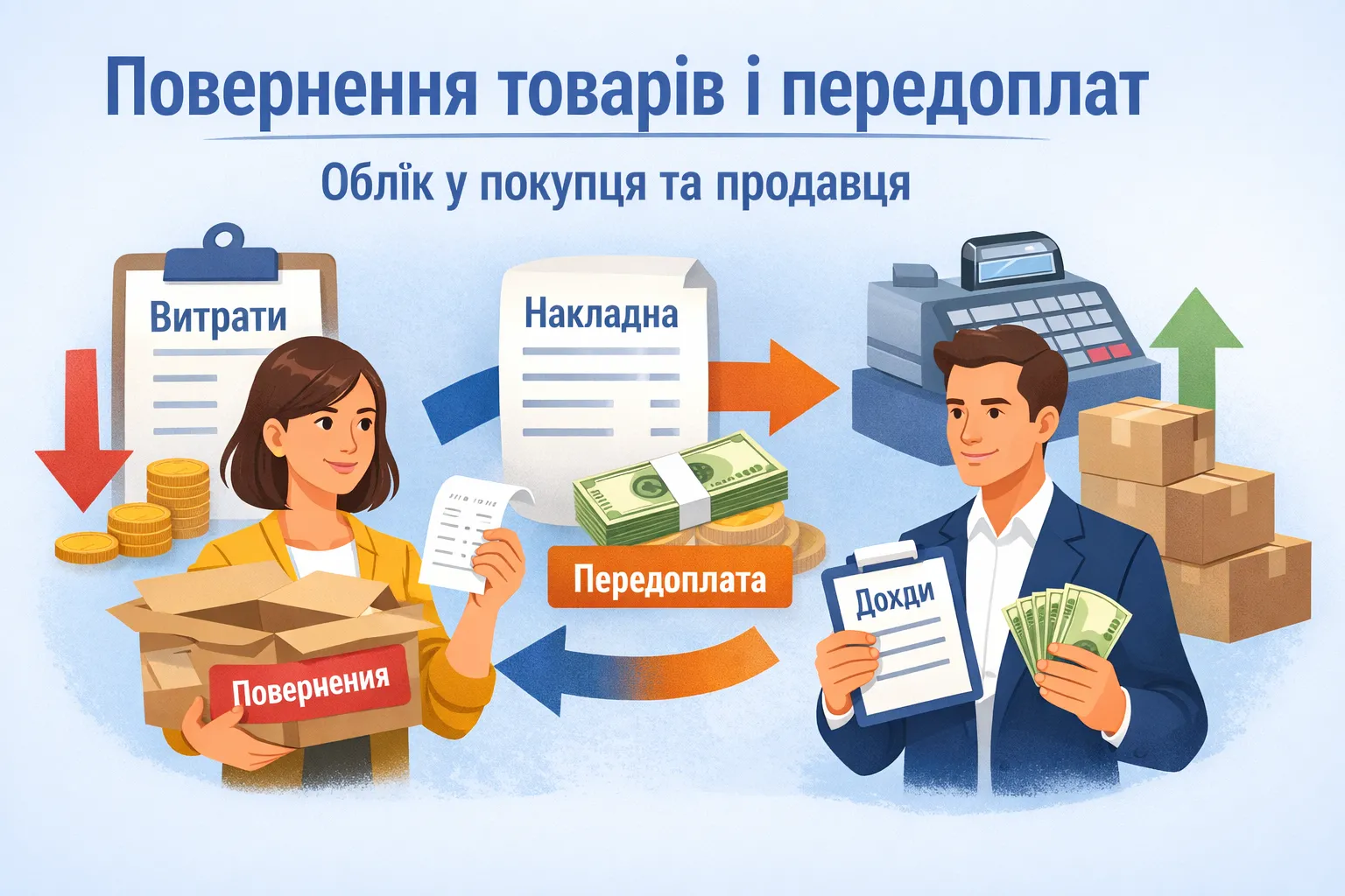 Повернення товарів і передоплат: облік у покупця та продавця Повернення товарів і передоплат: облік у покупця та продавця