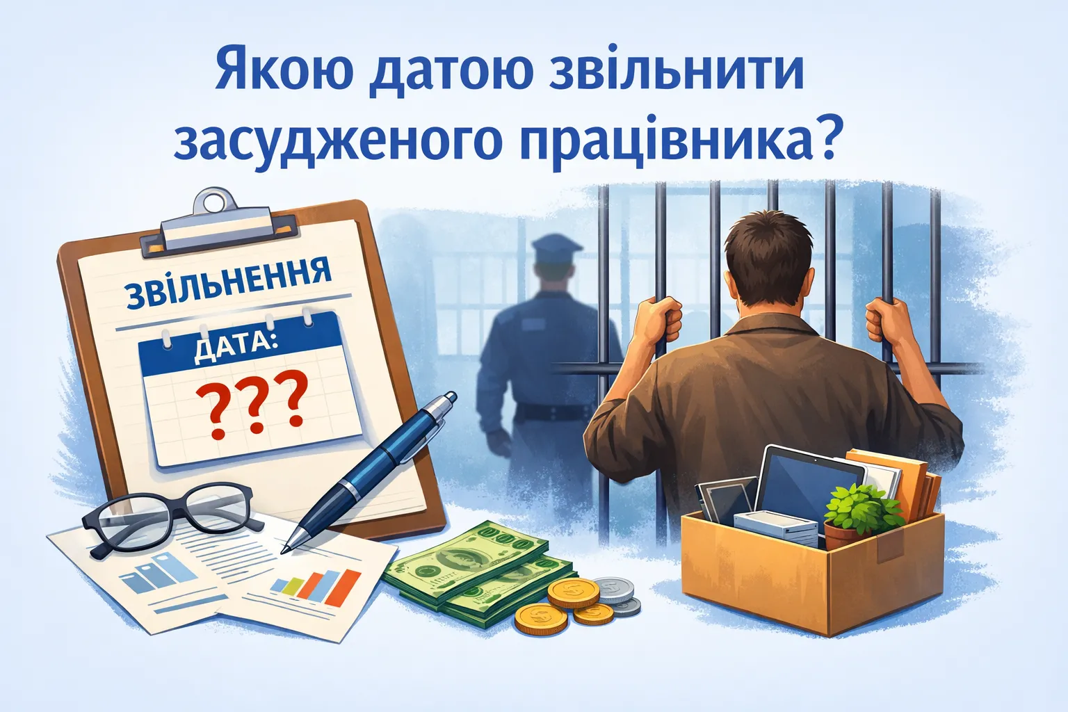 Якою датою оформити звільнення засудженого працівника? Якою датою оформити звільнення засудженого працівника?
