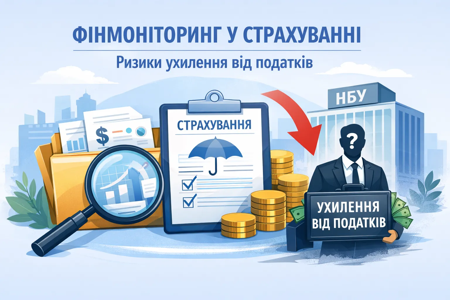 Фінмоніторинг у страхуванні: НБУ бачить ризики ухилення від податків Фінмоніторинг у страхуванні: НБУ бачить ризики ухилення від податків