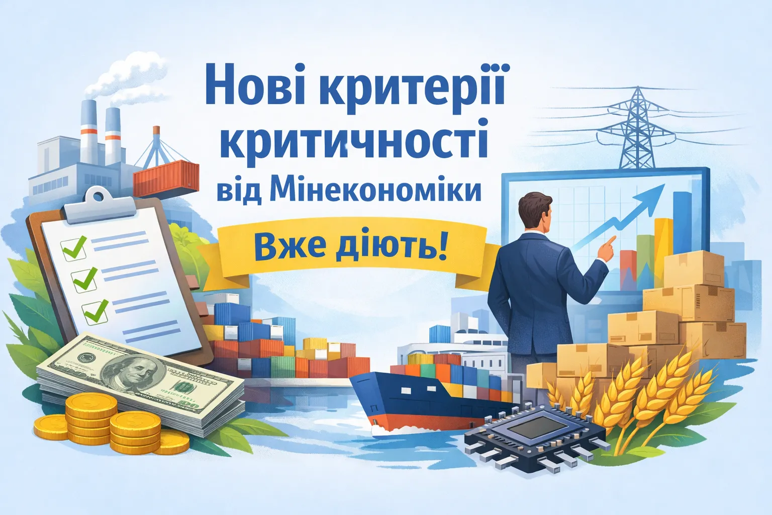 Нові критерії критичності від Мінекономіки набрали чинності
