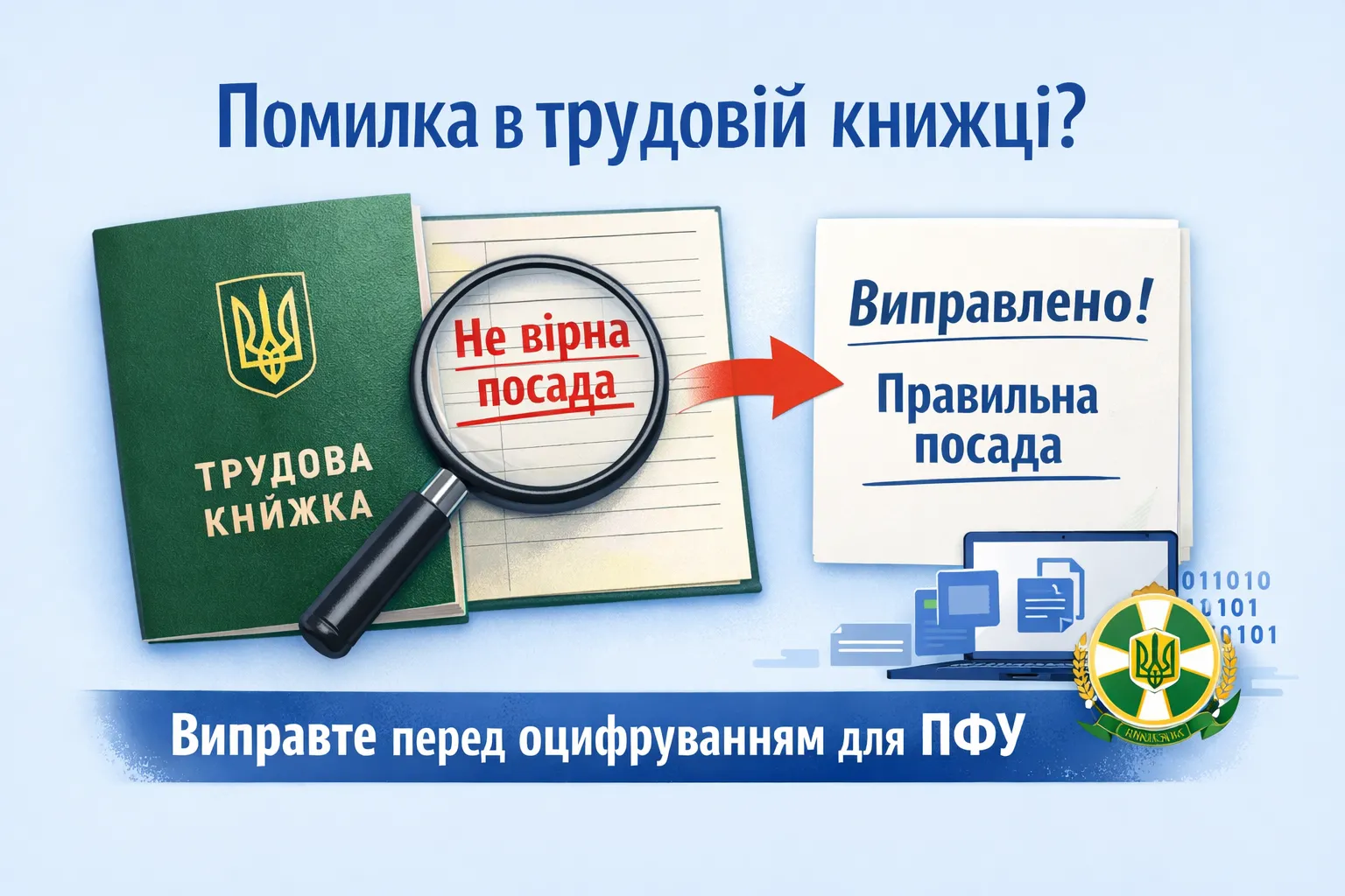 Ошибка в названии должности в трудовой книжке: как исправить перед оцифровкой для ПФУ