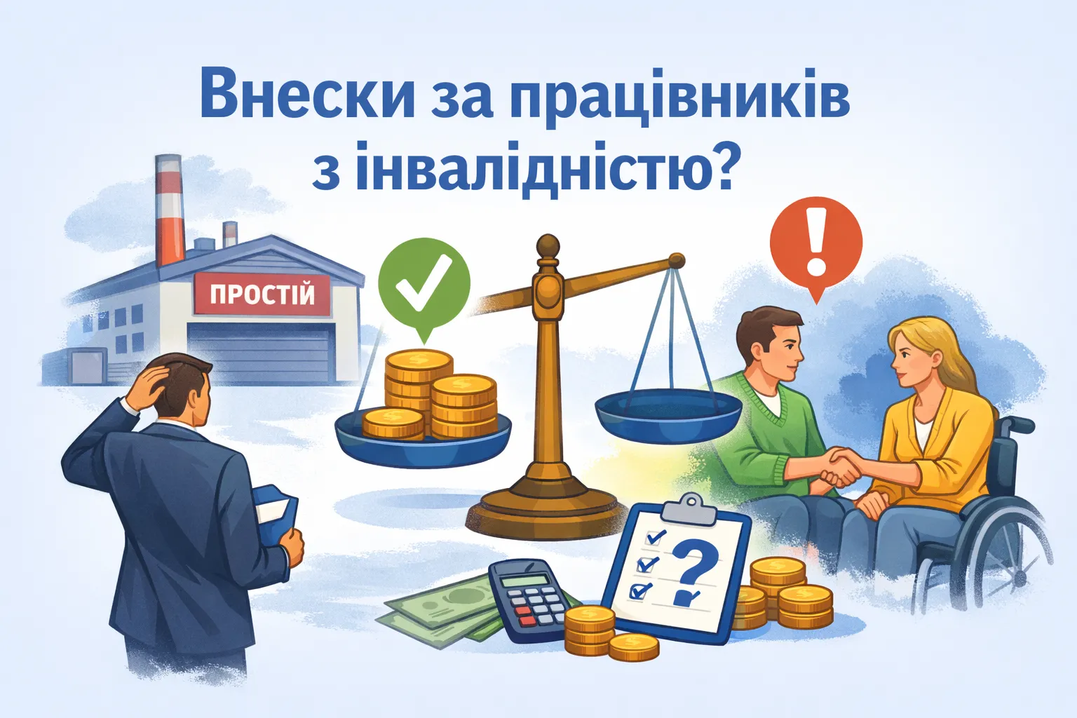 Работодатель в простое: придется ли платить взнос за лиц с инвалидностью?