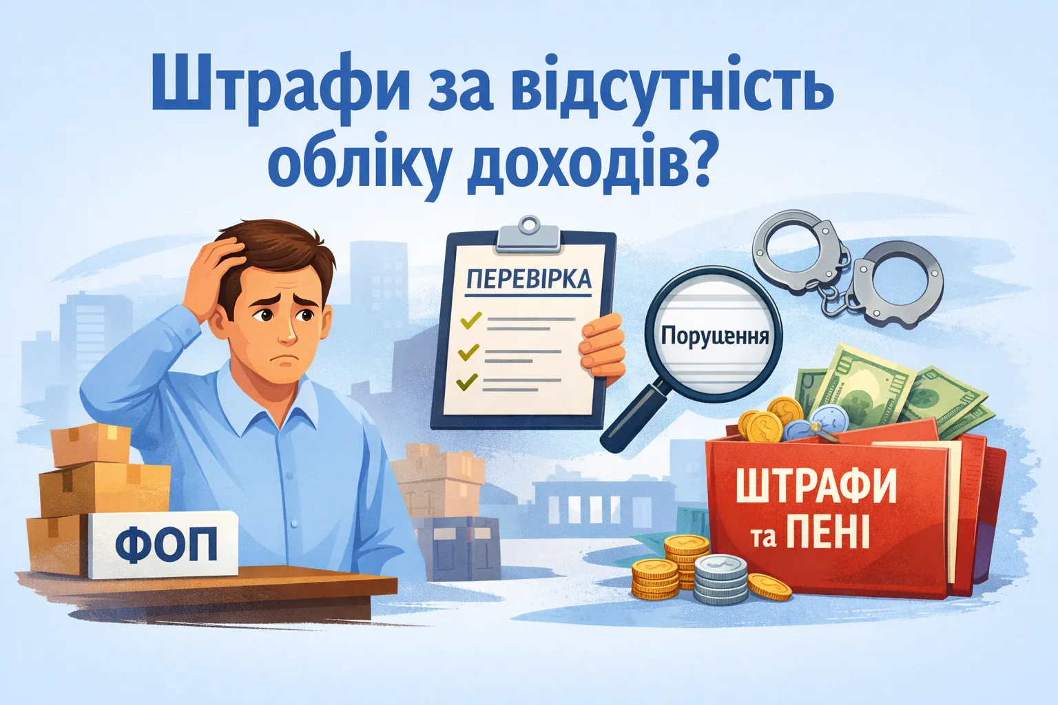 Що загрожує ФОП за відсутність обліку доходів?