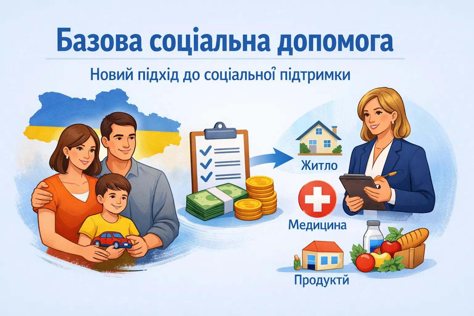 Базова соціальна допомога: Україна переходить до потреб у соціальній підтримці