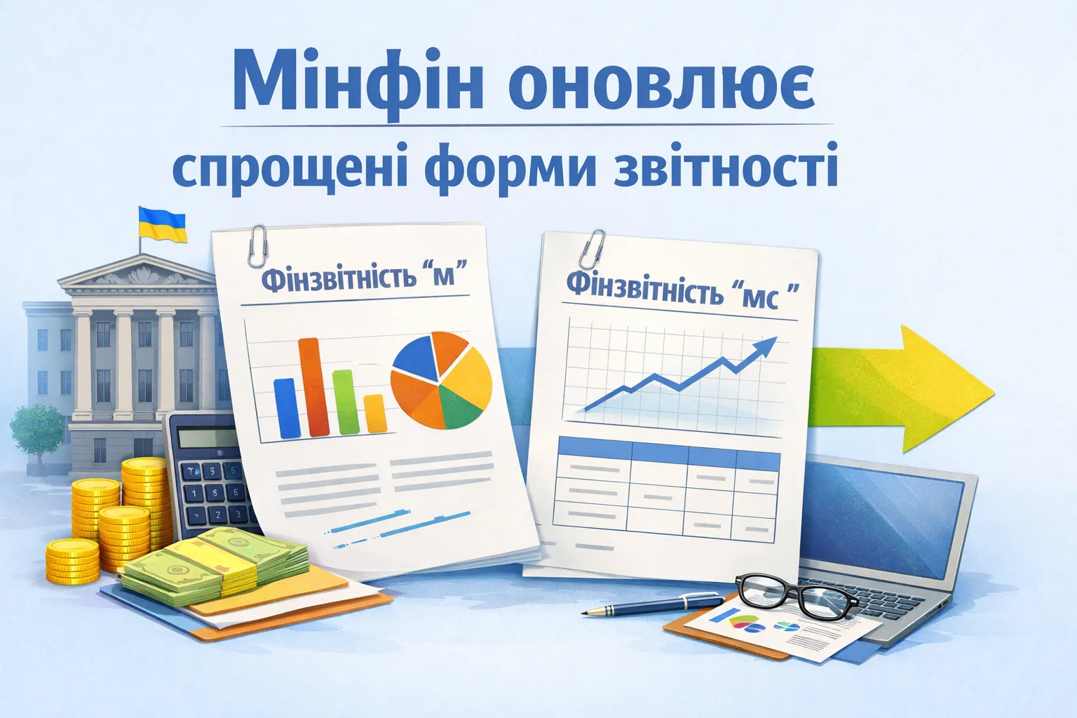 Мінфін оновлює спрощені форми фінзвітності – «м» та «мс» !