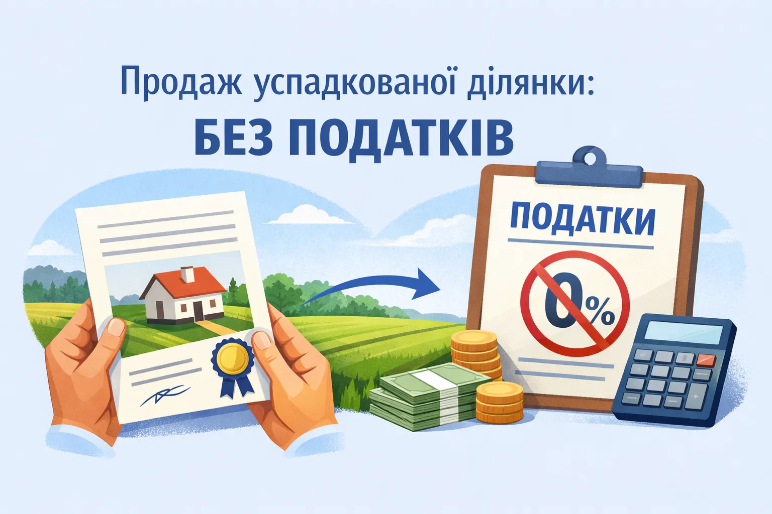 Податки при продажу успадкованої ділянки: коли не платимо