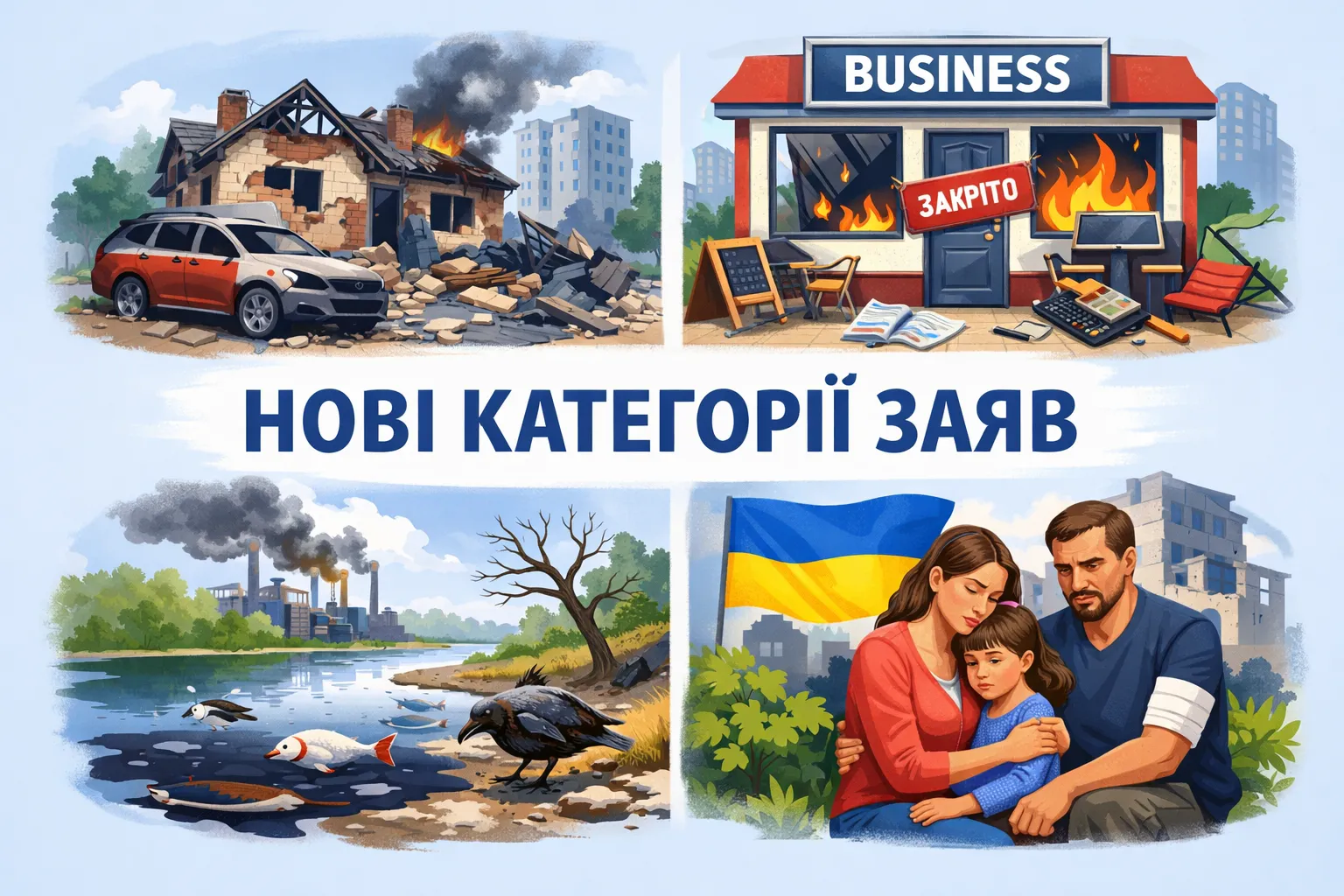 Реєстр збитків від агресії РФ розширили: з'явилися нові категорії заяв