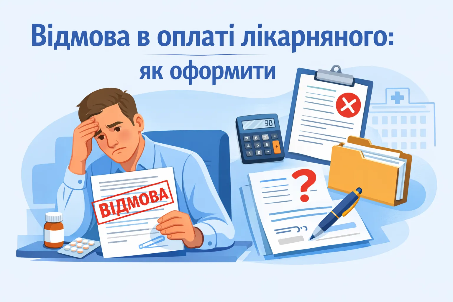 Відмова в оплаті лікарняного: як оформити