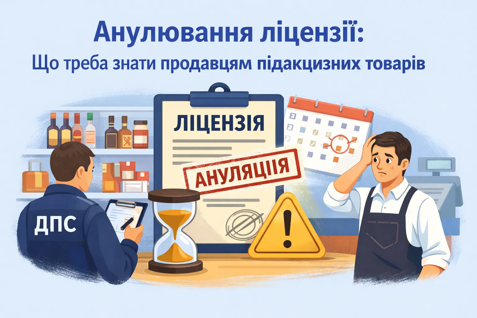 ДПС анулює ліцензію не одразу: що потрібно знати продавцям підакцизних товарів