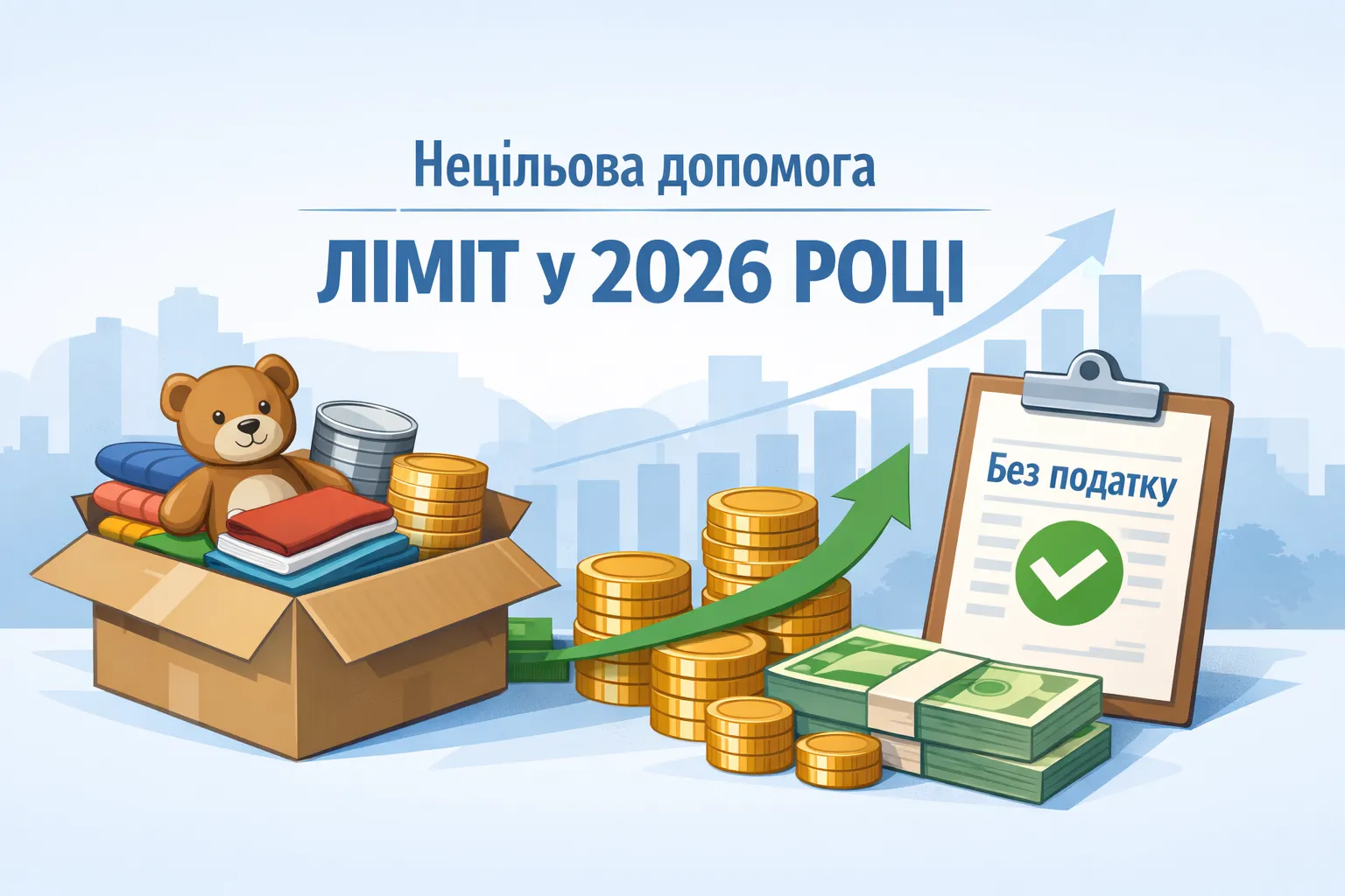 Нецільова благодійна допомога: неоподатковуваний ліміт у 2026 році