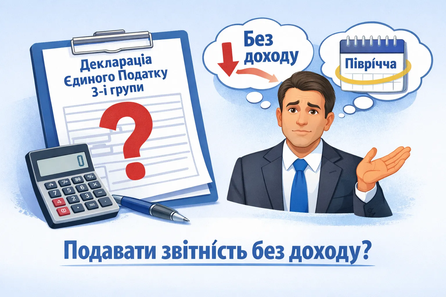 Єдиний податок 3‑ї групи: чи подавати декларацію за півріччя без доходу?