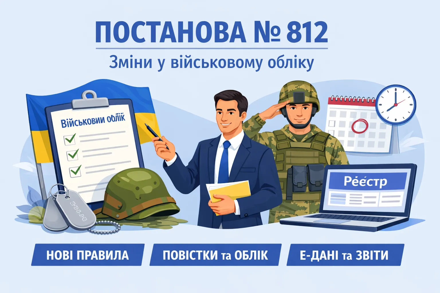 Постанова № 812: що змінилося у веденні військового обліку