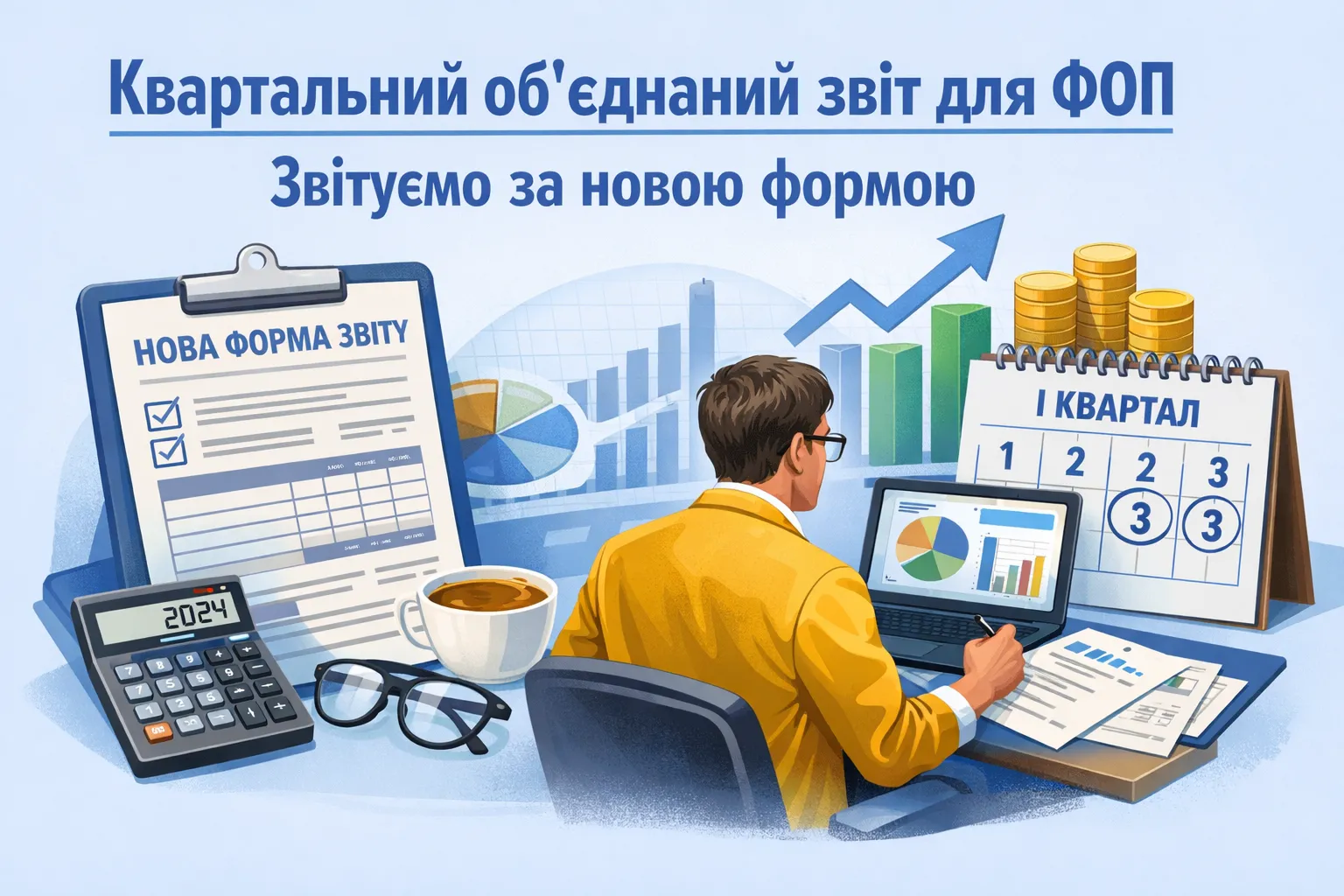 Квартальний Об’єднаний звіт для ФОП: звітуємо за новою формою