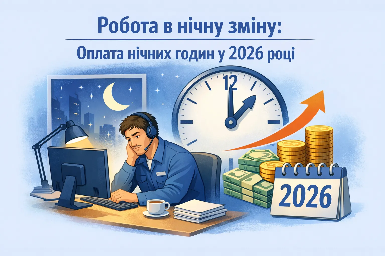 Робота в нічну зміну: як оплачувати нічні години у 2026 році