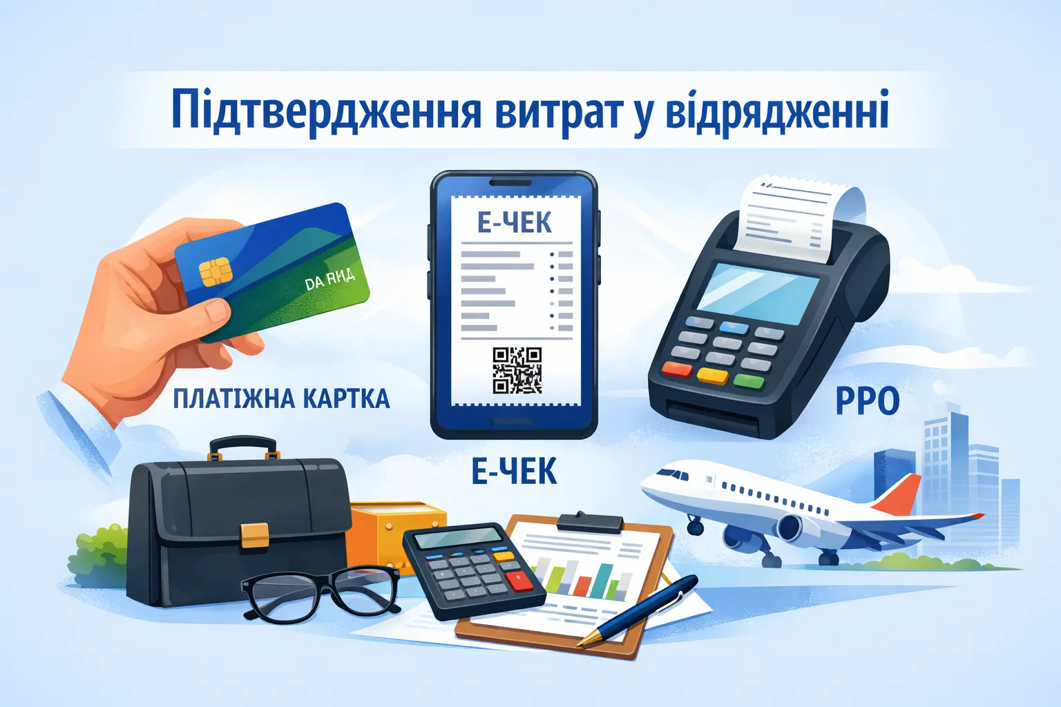 Платіжна картка, е-чеки і РРО: як правильно підтвердити витрати у відрядженні?