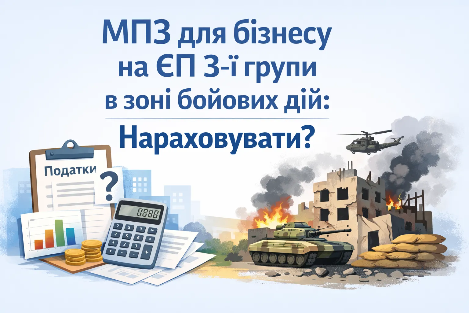  МПЗ для юросіб на ЄП 3‑ї групи в зоні бойових дій: чи нараховувати