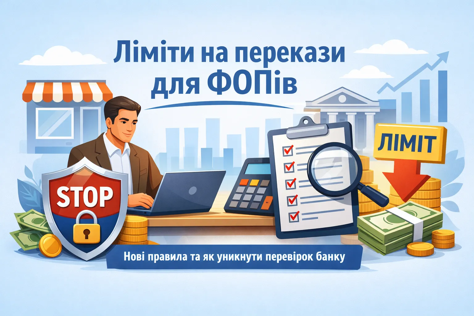 Ліміти на перекази для ФОПів: нові правила та як уникнути перевірок банку