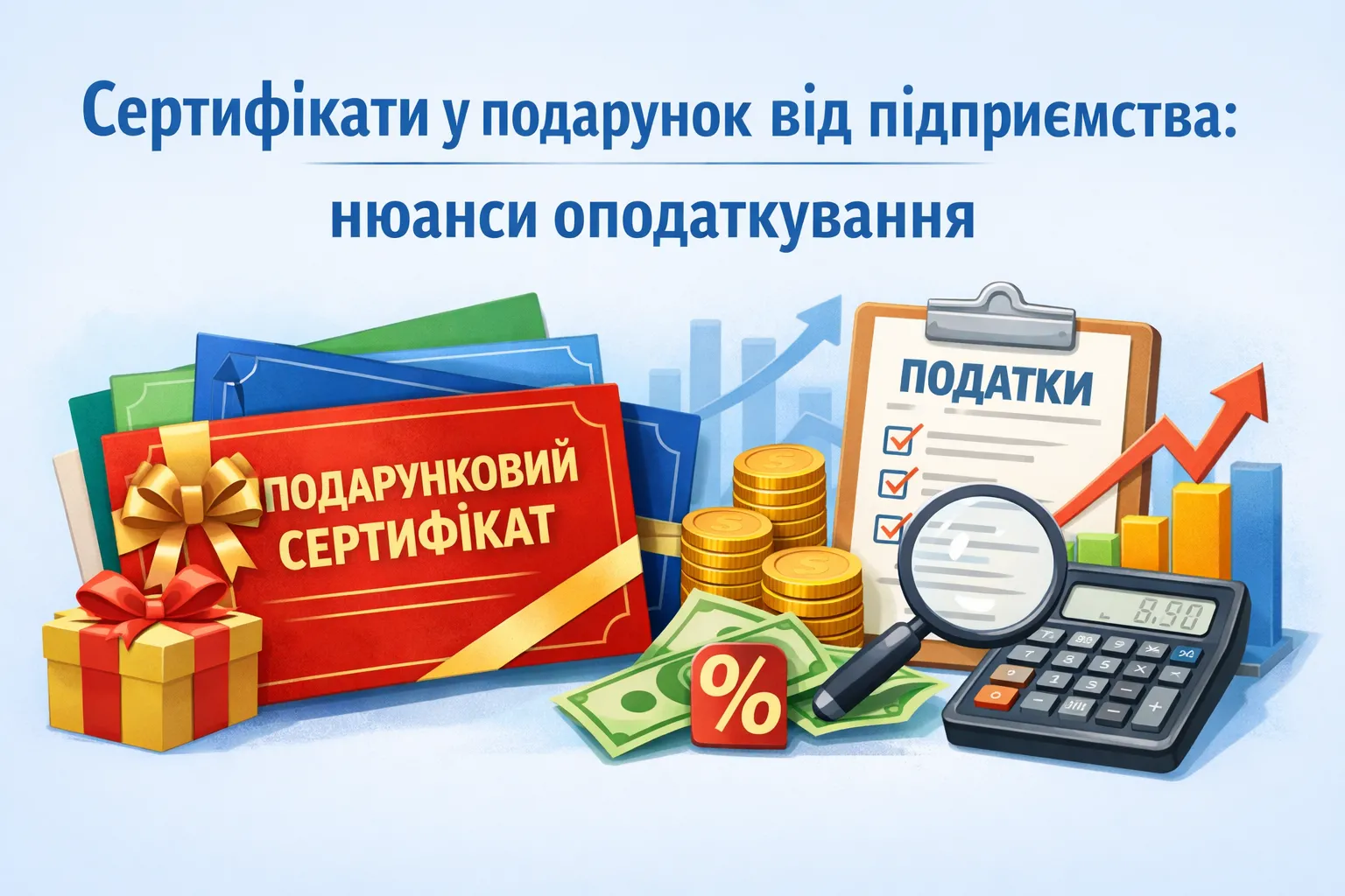 Сертифікати у подарунок від підприємства: нюанси оподаткування