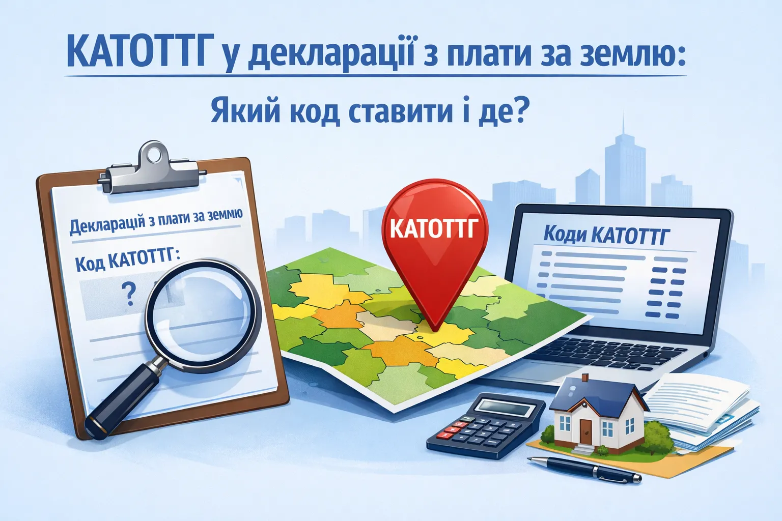 КАТОТТГ в декларации по плате за землю: какой код ставить и где?