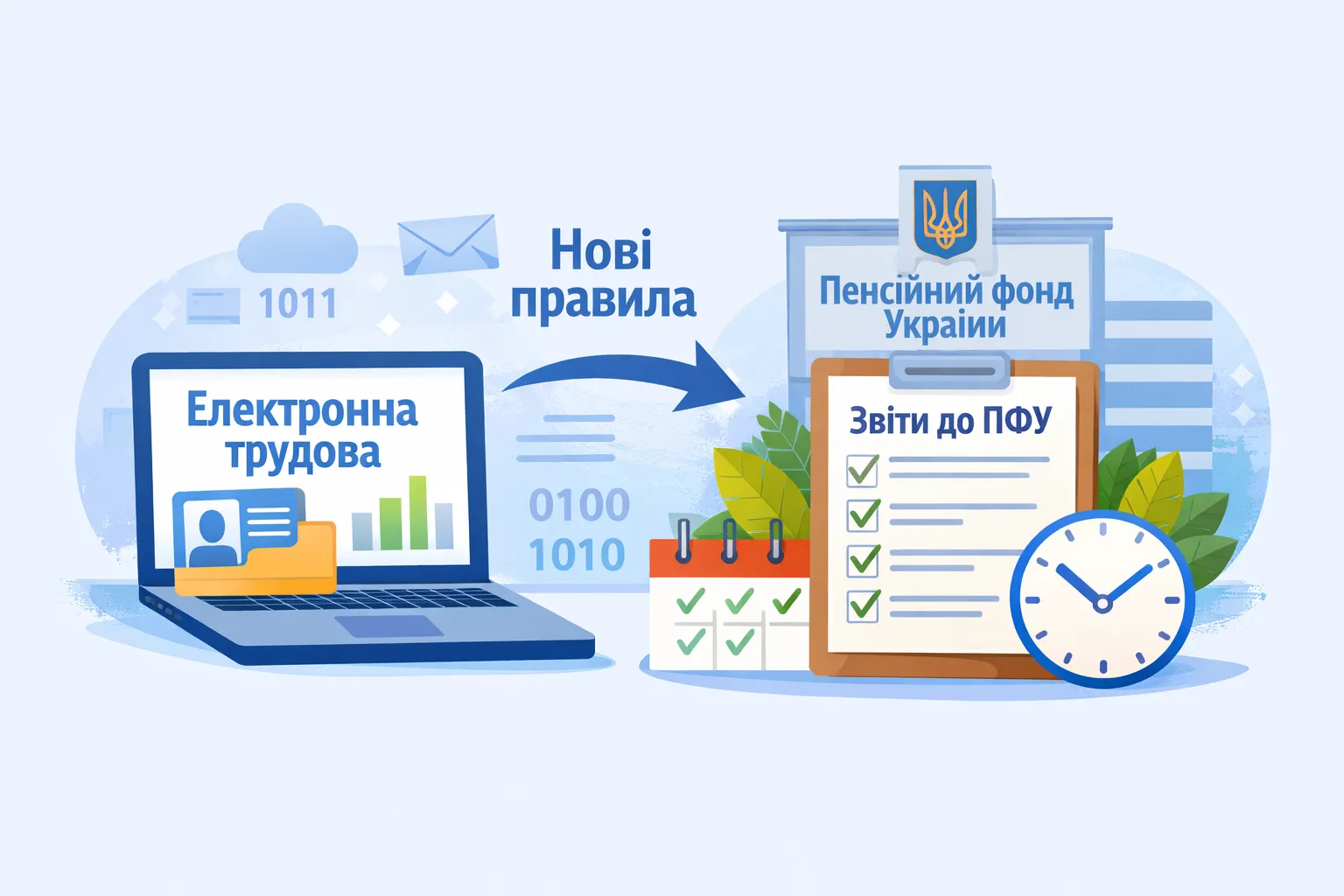 Електронна трудова: що зміниться в поданні відомостей до ПФУ