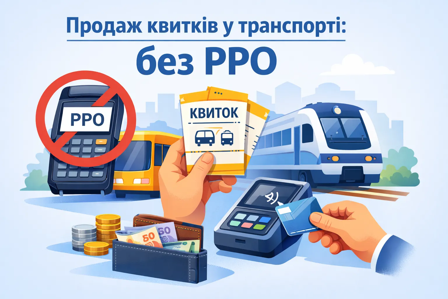 Продаж квитків у транспорті: коли можна без РРО Продаж квитків у транспорті: коли можна без РРО