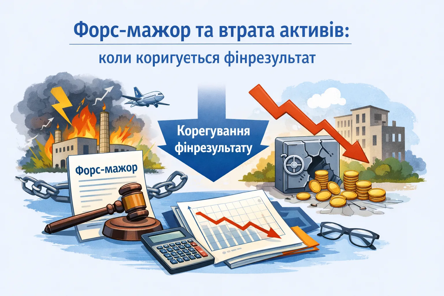 Форс-мажор і втрата активів: коли коригується фінрезультат