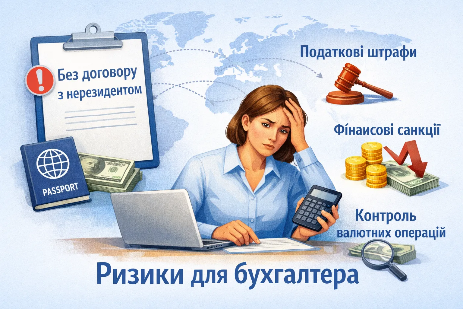 Якщо письмовий договір з нерезидентом відсутній: які ризики для бухгалтера?