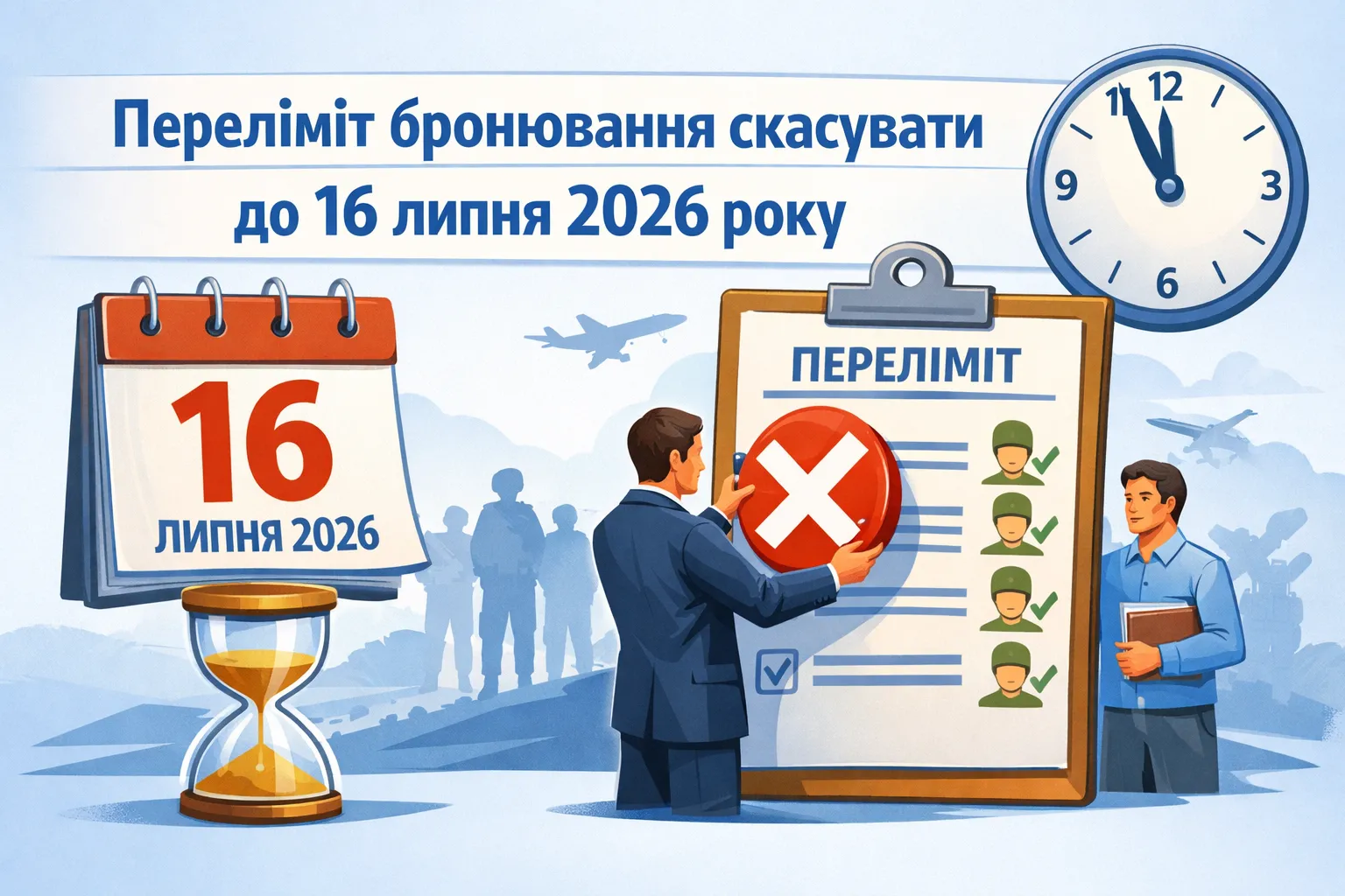 Переліміт бронювання слід прибрати не пізніше 16 липня 2026 року