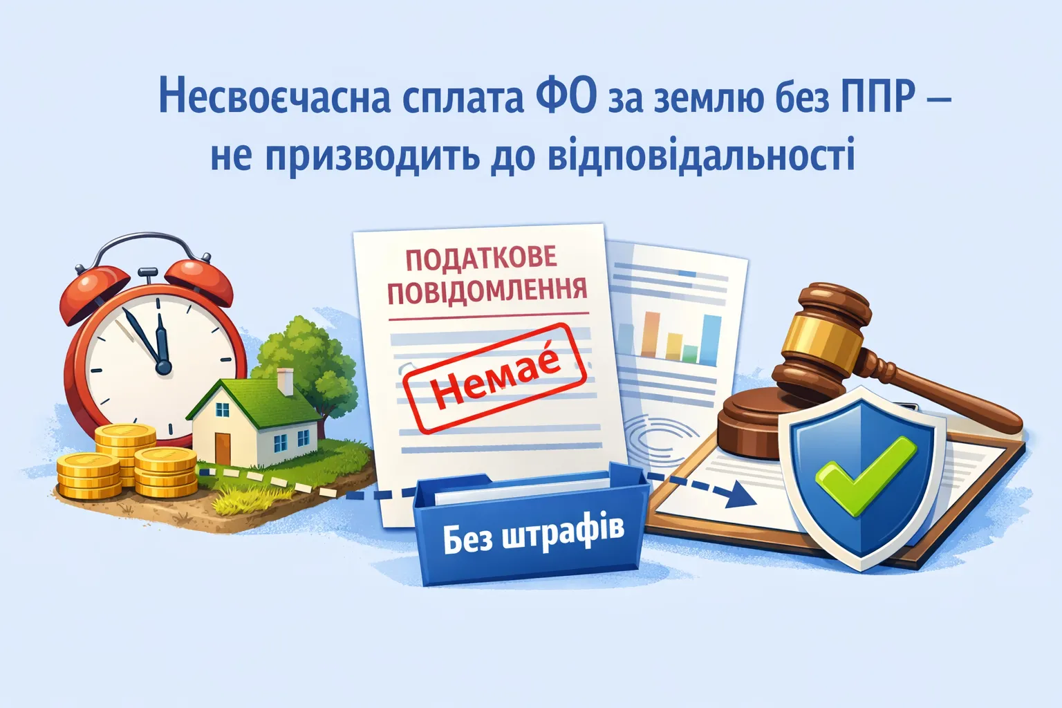 Несвоевременная уплата ФЛ платы за землю при отсутствии НУР - не приводит к ответственности