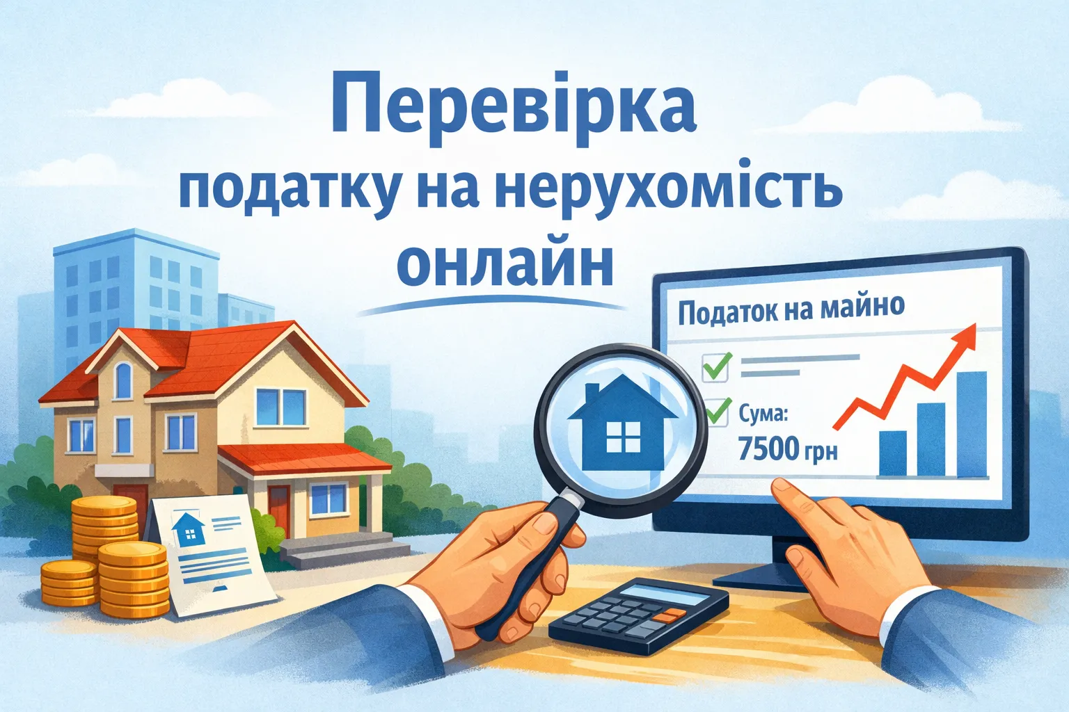 Власники нерухомості можуть самостійно перевірити нарахування податку на нерухоме майно